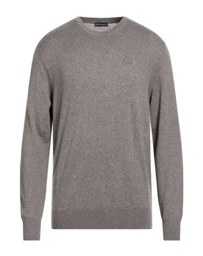 North Sails Man Sweater Grey Size Xl Cotton, Wool In Gray