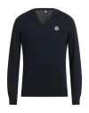 North Sails Man Sweater Midnight Blue Size Xxl Cotton