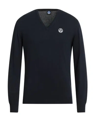 North Sails Man Sweater Midnight Blue Size Xxl Cotton