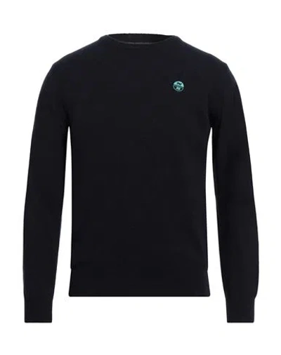 North Sails Man Sweater Midnight Blue Size Xs Wool, Polyamide
