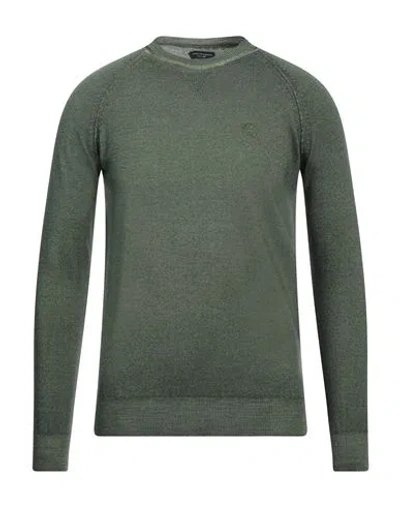 North Sails Man Sweater Military Green Size Xl Wool