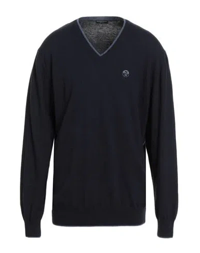 North Sails Man Sweater Navy Size 3xl Polyamide, Wool, Viscose, Cashmere