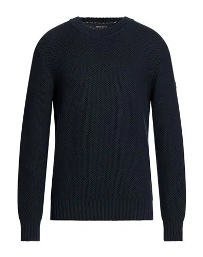 North Sails Man Sweater Navy Size L Cotton, Wool In Blue
