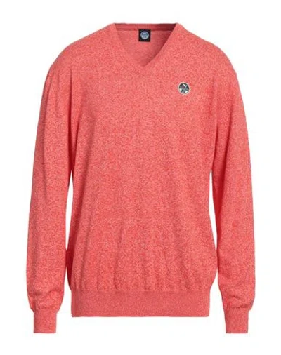 North Sails Man Sweater Orange Size Xxl Cotton