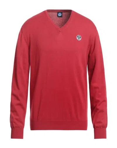 NORTH SAILS NORTH SAILS MAN SWEATER RED SIZE 3XL COTTON