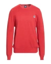 North Sails Man Sweater Red Size L Cotton In Red