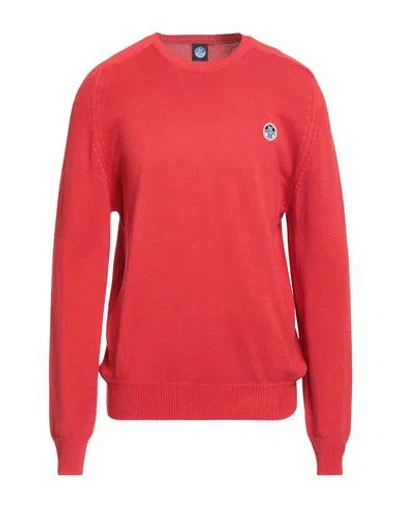 North Sails Man Sweater Red Size L Cotton