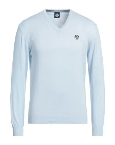 NORTH SAILS NORTH SAILS MAN SWEATER SKY BLUE SIZE S COTTON