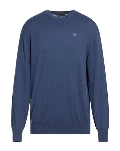 North Sails Man Sweater Slate Blue Size Xl Cotton, Wool