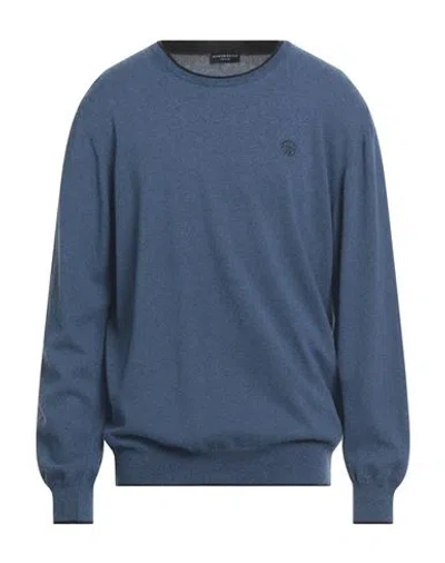 North Sails Man Sweater Slate Blue Size Xl Polyamide, Wool, Viscose, Cashmere