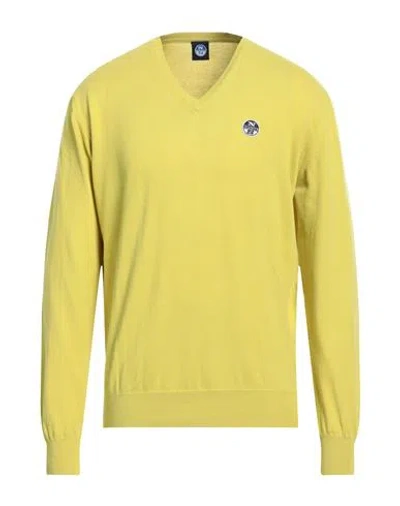 NORTH SAILS NORTH SAILS MAN SWEATER YELLOW SIZE 3XL COTTON