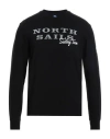 North Sails Black Cotton Sweater In Black
