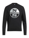 North Sails Man Sweatshirt Black Size Xxl Viscose, Nylon, Elastane