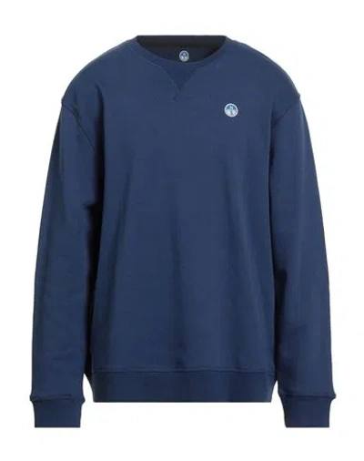 North Sails Man Sweatshirt Blue Size Xl Cotton