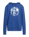 North Sails Man Sweatshirt Bright Blue Size Xl Viscose, Nylon, Elastane