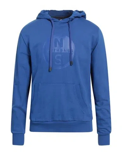 North Sails Man Sweatshirt Bright Blue Size Xs Cotton