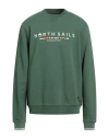 North Sails Man Sweatshirt Green Size L Cotton