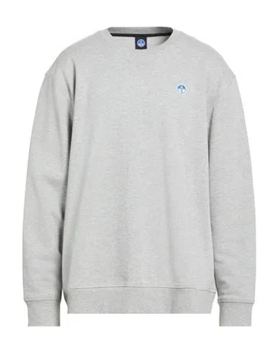 North Sails Man Sweatshirt Light Grey Size 3xl Cotton In Gray