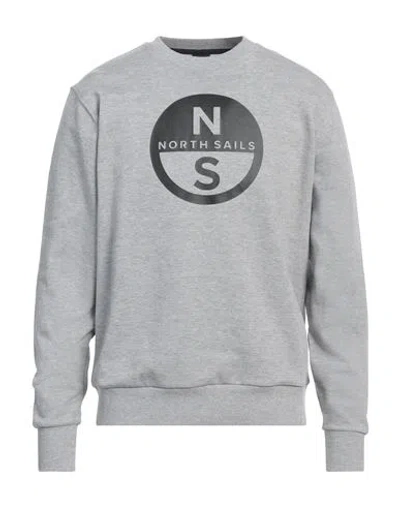 North Sails Man Sweatshirt Light Grey Size M Cotton