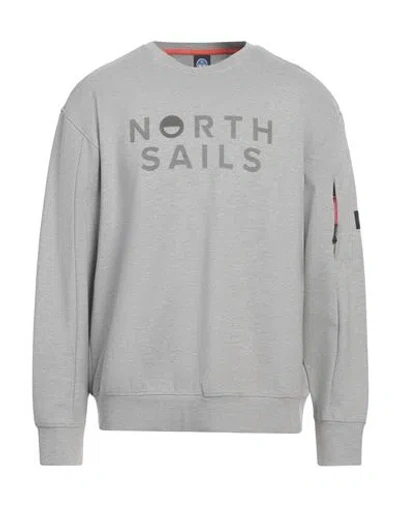 North Sails Man Sweatshirt Light Grey Size Xl Viscose, Polyester, Elastane