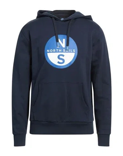 North Sails Man Sweatshirt Midnight Blue Size L Cotton