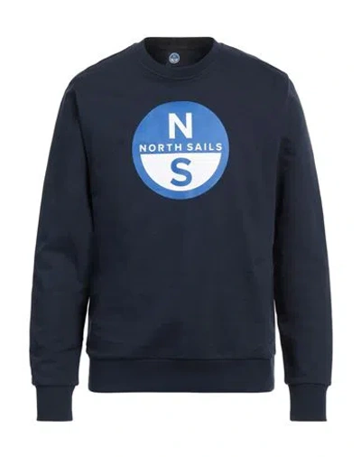 North Sails Man Sweatshirt Midnight Blue Size Xl Cotton