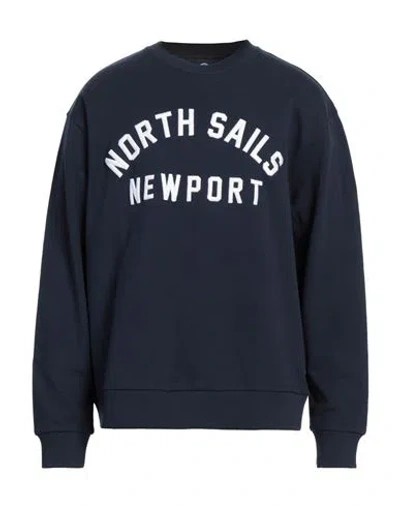 North Sails Man Sweatshirt Midnight Blue Size Xl Cotton