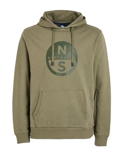 North Sails Man Sweatshirt Military Green Size L Cotton