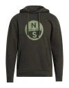 North Sails Man Sweatshirt Military Green Size M Cotton