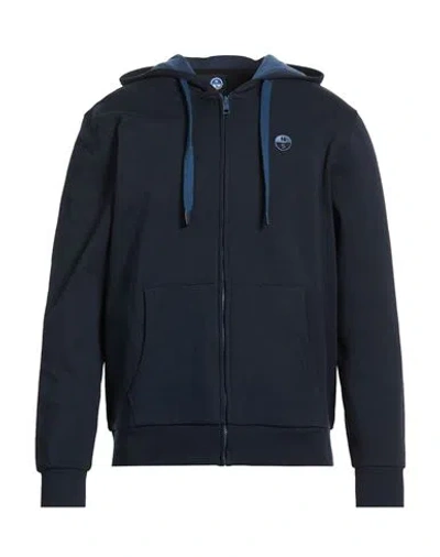 North Sails Man Sweatshirt Navy Size 3xl Cotton In Blue