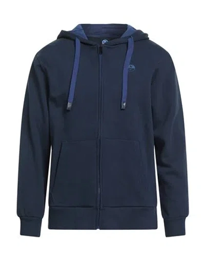 North Sails Man Sweatshirt Navy Size L Cotton In Blue