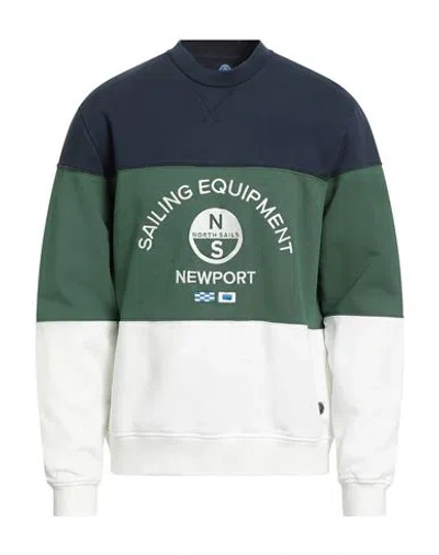 North Sails Man Sweatshirt Navy Size L Cotton