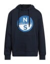 North Sails Man Sweatshirt Navy Size Xl Cotton In Blue