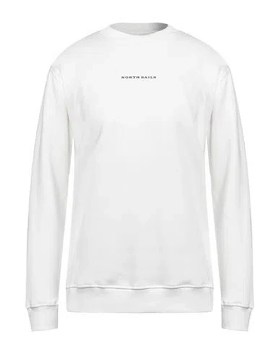 North Sails Man Sweatshirt Off White Size L Cotton