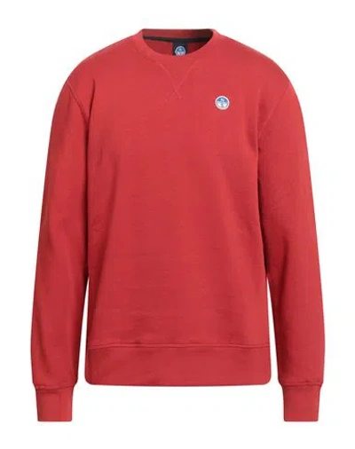 North Sails Man Sweatshirt Red Size L Cotton