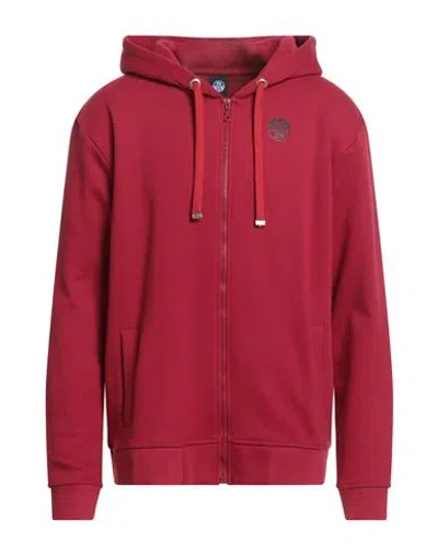 North Sails Man Sweatshirt Red Size M Cotton, Polyester In Red