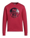 North Sails Man Sweatshirt Red Size Xl Cotton, Polyester