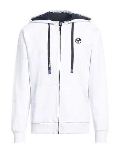 North Sails Man Sweatshirt White Size L Cotton