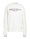 North Sails Man Sweatshirt White Size L Cotton