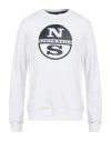 North Sails Man Sweatshirt White Size M Cotton