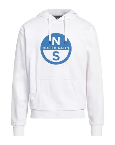 North Sails Man Sweatshirt White Size M Cotton