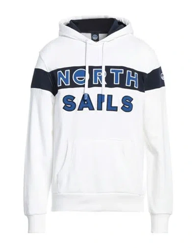 North Sails Man Sweatshirt White Size Xl Cotton