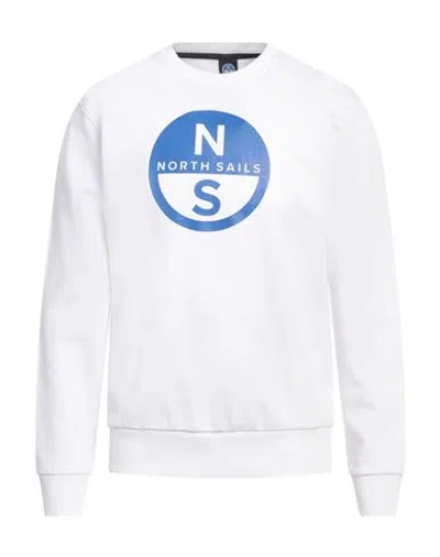 North Sails Man Sweatshirt White Size Xl Cotton