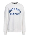 North Sails Man Sweatshirt White Size Xl Cotton