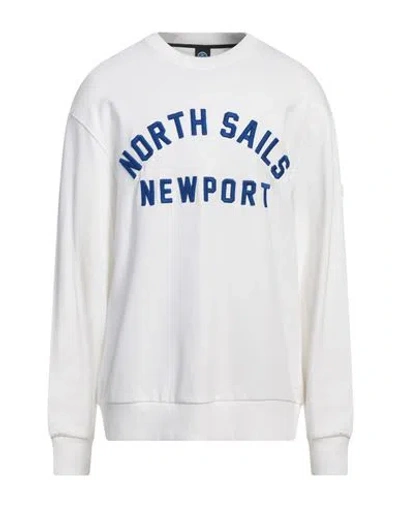 North Sails Man Sweatshirt White Size Xl Cotton
