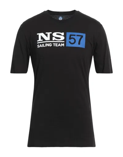 North Sails T-shirts In Black