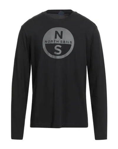 North Sails Man T-shirt Black Size M Cotton