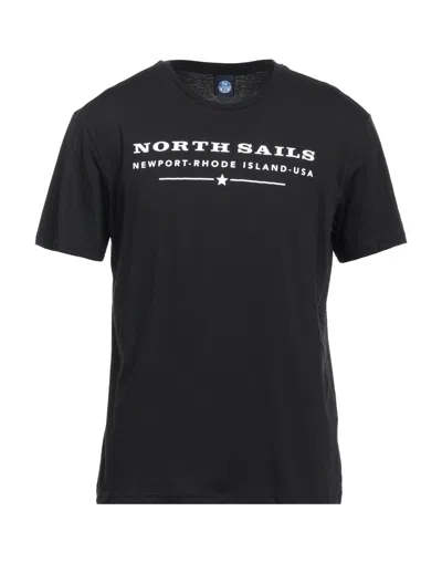 North Sails T-shirts In Black