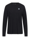 North Sails Man T-shirt Black Size Xxl Cotton, Viscose