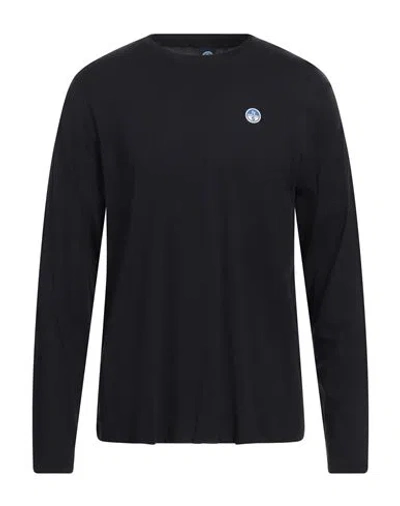 North Sails Man T-shirt Black Size Xxl Cotton, Viscose